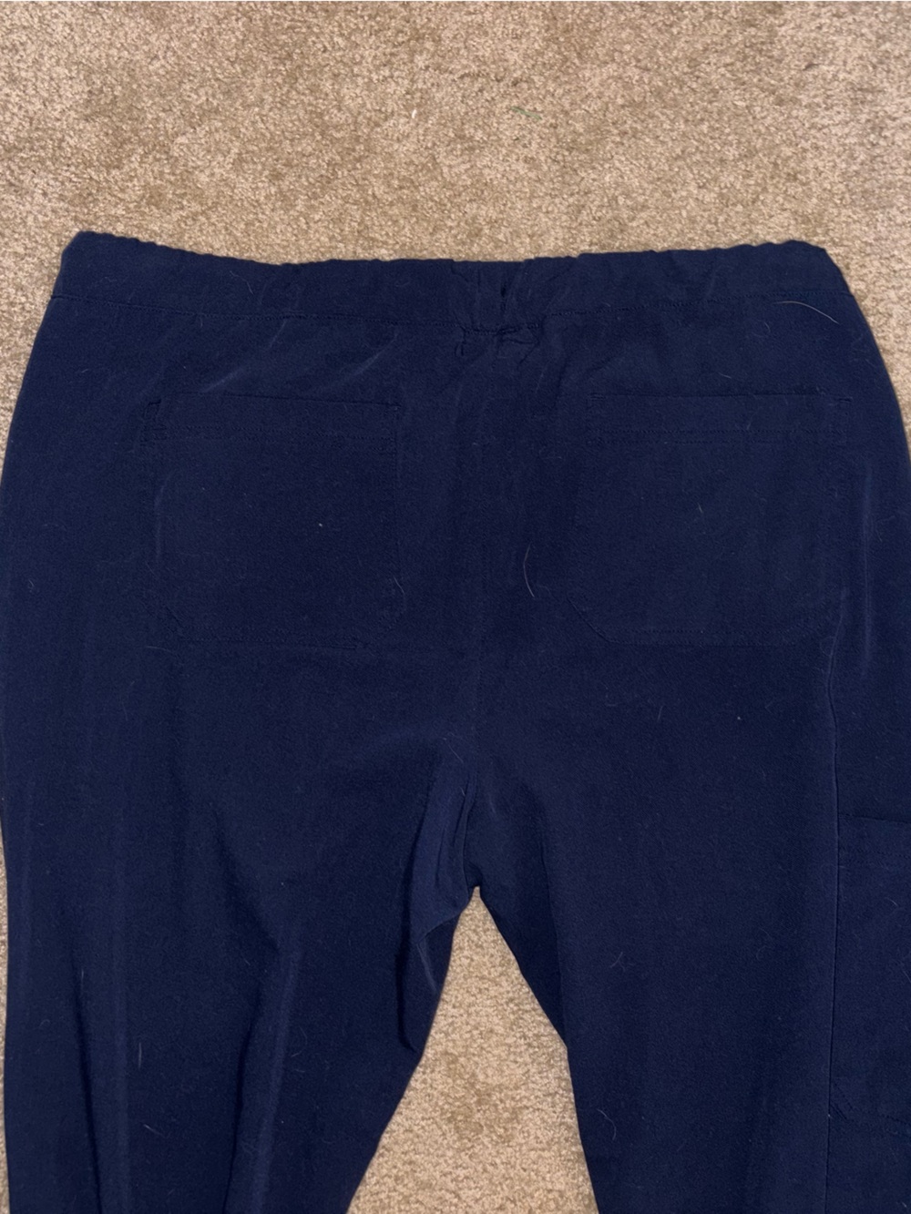 Med Couture Navy Blue Pull-On Pants